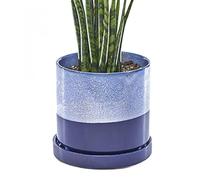 CHIVE Pot de fleurs en cramique Minute Jolis pots de fleurs colors de 12,7 cm pour plantes d'intrieur et d'extrieur Belle dcoration moderne de cuisine de ferme Bleu cobalt