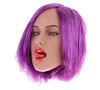 chiwanji 1/6 Échelle Dame Tête Sculpture Sculpt Modèle Sculpté pour 12 "Femme Figure Action Figure Corps Jouet Accessoire - C