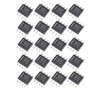 chiwanji 20 Pièces LM358 Double Opérationnel Kits de Bricolage Puce IC Intégrée Pratique SOP8 Pratique Faible Puissance pour Accessoires