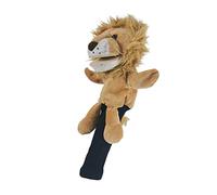 chiwanji Peluche Golf Club Headcover Wood Driver Head Cover Remplacement Protecteur Manchon pour d'anniversaire Sport Sac Para Golf Accessoires Adultes, Lion