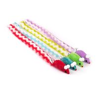 Chiwava 4 Paquets 15 Pouces Longue Doux Peluche Chat Jouets Souris avec hochet Rustle Sound Petite Souris Jouet interactif d'activité