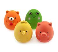 Chiwava 4 pièces 6 cm Jouets couinement pour Chiens Latex Animaux Jouet pour Petits Chiens Chiots Jeux interactif Couleur Assortie