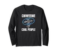 Chiweenie The Official Dog of Cool People Cadeau pour Maman Papa Manche Longue