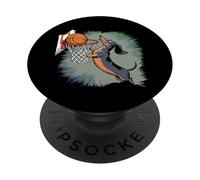 Chiweenie Wiener Chien Jouant Au Basket-Ball Drôle Chien Teckel PopSockets PopGrip Adhésif