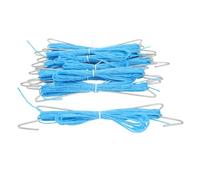 Chiyyak 10 Morceaux de Crochets de Support de Tomate, Les Plantes en Fer en Fer Grimpant des Crochets avec 10 M de Cordon pour Empêcher Les Tomates de Serrer ou de Tomber (Bleu)