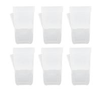 Chiyyak 12 Pots de Plantes à Arrosage Automatique de 2 Pouces, Conception Transparente à Double Couche avec Système D'évacuation du Coton pour Petites Boutures de Plantes D'intérieur (Grand 8 cm /