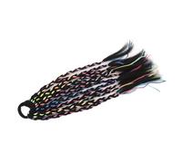 Chiyyak 2 Morceaux de Couleurs de Cheveux Tresses Colorées avec Ligaments, Bandes D'extension de Cheveux Colorées, Accessoires de D'extension Dreadlock pour les Performances