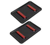 Chiyyak 2 Panneaux D'isolation Thermique en Fer Fournitures Ménagères Durables Accessoires de Repassage Protecteur de Planche à Repasser en Silicone et Fer pour les Fers à Va