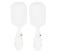 Chiyyak 2PCS G3 / 8 Pouces de Filetage Extérieur Vanne à Flotteur en Plastique Contrôle du Niveau D'eau Automatique pour la Tour du Réservoir D'eau Alimentation