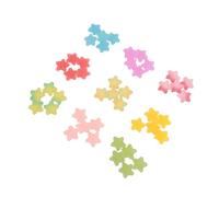 Chiyyak 45pcs Charmes Kit en Vrac Mignon étoile Mixte Bonbons Harz Ohrrings Pendentif Décoration Accoration