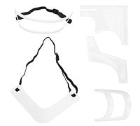 Chiyyak 5 Pièces Modèle de Style de Barbe Guide de Barbiche délié Toilettage Barbe Shaper Ensemble pour Hommes, Matière Plastique