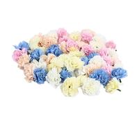 Chiyyak 50 Pièces Simulation Fleur Clou de Girofle Artificielle Fausses Fleurs Crème Crème Champagne Bleu Beige pour Arrangement Floral