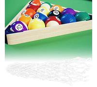 Chiyyak 6pcs Billard Sacs Bags de Maillage Long Life Life Billard Bill pour (Blanc)