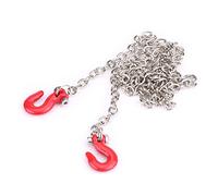 Chiyyak Accessoires à Crochet de Remorquage de Pendentif en Métal RC avec Chaîne pour SCX10 D90 1:10 RC Crawler Mestiping Car