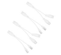 Chiyyak Adaptateur de Séparateur de Câble D'injecteur POE, Transmission Rapide, Longue Durée de Vie, Installation Facile pour Caméras POE, Caméras IP/AP, 2 Jeux