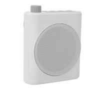 Chiyyak Amplificateur Vocal sans Fil, Haut-Parleur 76 Mm, Suppression du Bruit avec 2 Microphones Cravate Magnétiques, Bluetooth 5.4, Batterie 25H, pour Conférences, Visites Pédagogiques (Blanc)
