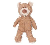 Chiyyak Animal de Compagnie en Peluche, Jouet à Mâcher Durable pour Chien, avec Son de Dentition, Dents Propres, Jouet Interactif pour Chien de Grande Race pour Schnauzer Golden (Jaune)