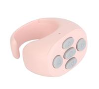 Chiyyak Anneau de Bouton de Défilement du Bout des Doigts, Télécommande Bluetooth pour, Appairage Facile, Charge Rapide, pour Films et Médias Sociaux, Conception Ergonomique (Rose)
