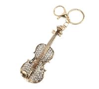 Chiyyak Anneaux Clés pour Violon, Instrument de Musique, Porte-clés, Unisexe, Bijoux, d'anniversaire, Blanc (Blanc)