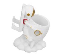 Chiyyak Astronaute Crayon Crayon Tasse D'espace de Ressources Synthétiques Figure de Bureau Organisateur du Porte-Stylo (2245C-01)