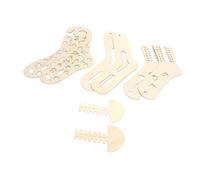 Chiyyak Bloqueurs de Chaussettes en Bois, 2 Pièces, Moules D'affichage pour Civière de Chaussettes à Tricoter, pour la Fabrication de Cadeaux Artisanaux, avec Conception Fine pour