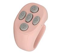Chiyyak Bluetooth Remote Control Multi-Fonction Ranne Conception de Téléphone sans Fil Selfie Shutter, pour Android 8.0 et Plus, avec des Fonctions de Page, Bas, Gauche et Droite (Rose)