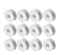 Chiyyak Bobines en Aluminium 100 Pièces, Bobine Vide pour Pièces de Machine à Coudre, avec Surface Lisse pour une Installation Facile, Universelle pour Machine à Coudre Plate