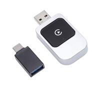 Chiyyak Boîte D'adaptateur sans Fil, Connexion Transparente, Convertir Le Bouchon de Dongle sans Fil et Le Modèle pour Le Téléphone iOS 6 et Au-Dessus avec 5,8 GHz WiFi et Bluetooth 5.0
