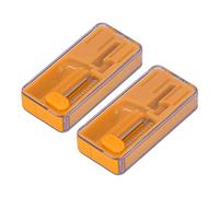 Chiyyak Boîte de perles d'explosion pour cigarettes, poussoir pour outils de fumage DIY, injecteur de perles de fumage avec ABS, taille plus légère et plus sûre pour l'extérieur, la randonnée (orange)