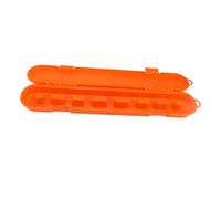 Chiyyak Boîte de Rangement à Chaîne de Tronçonneuse, Chaîne de La Chaîne de Tronçonneuse Étui en Plastique en Plastique La Grande capacité Contient Plus de 8 Chaînes de Moins de 20 (Orange)