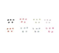 Chiyyak Boutons en Coquillage de 15 Mm, 40 Boutons Imperméables à 2 Trous en Coquillage Naturel pour L'artisanat de Couture, avec des Motifs Uniques pour les Vêtements de Bricolag