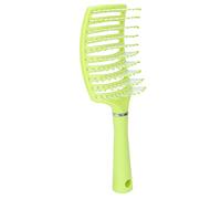 Chiyyak Brosse à Cheveux Démêlante Professionnelle, Brosse à Palette Ventilée pour Cheveux épais et Lisses, Matériau ABS écologique de 9,8x3 Pouces (Jaune Fluo)