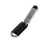 Chiyyak Brosse à Cheveux Pliante Portable avec Miroir pour Voyage et Voiture, Miroir de Maquillage Haute Définition pour des Effets Délicats, adapté à les Besoins de beauté, Matériau ABS Durable,