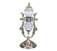 Chiyyak CHAMBRE DU SOIR AVEC SOURCE, STYLE VINTAGE, 15 min. Gravure, Sablier doré en Forme pour la Décoration de L'étagère (Bronze vert)