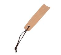 Chiyyak Chausse-pied portable en bois de hêtre de 16 cm avec design poli, pour voyage et usage quotidien