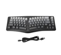 Chiyyak Clavier Filaire rétroéclairé, Clavier de Jeu Filaire Ergonomique Compact à 69 Touches rétroéclairé RVB avec Câble de Type C Détachable