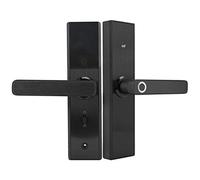 Chiyyak e Mot de Passe Intelligente à Empreinte Digitale, Antivol, Serrure de Porte électronique de sécurité à Domicile, Noire pour une Utilisation Moderne et Facile, Mot de Passe Virtuel pour la