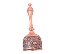 Chiyyak Cloche de Salle de Classe pour Enseignant, Cloche D'appel à Main, en Alliage de Zinc Super Fort, Motif Européen, Décoration Rétro pour Dîner de Mariage, Méditation, Servic