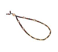 Chiyyak Collier de Perles de Simulation Dzi, Matériau Solide, Idéal pour la Guérison des Chakras, Cadeau Parfait pour les Proches