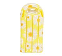 Chiyyak Corps de Baignade pour Enfants Gonflables avec Poignée, Loisir épaissis en PVC Natation, Rangée Flottante, Lit de Baignade Jaune de Tournesol, Lit de Natation Flottante