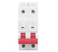 Chiyyak Disjoncteur miniature 2P - Protection contre les fuites - 6KA - Haute puissance de commutation - 400 V - GYM10 (20 A)
