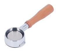 Chiyyak Écran de café de 54 Mm en Alliage en Aluminium, 2 Oreilles, Poignée de Portafilter sans Fond avec un écran Filtre à une Seule Couche (Style 4)
