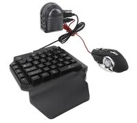 Chiyyak Ensemble Clavier et Souris de Jeu à Une Main, Pack de Jeu Mobile 4 en 1 avec Convertisseur pour Expérience Utilisateur iOS et