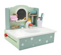 Chiyyak Ensemble de Coiffeuse en Bois pour Enfants, avec Jouets D'évier de Salle de Bain, pour Faire Semblant de à la Maison