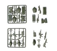 Chiyyak Ensemble de Jouets de L'armée de 330 Pièces, Véhicules de Soldats Moulés sous Pression avec Chars D'armes et Accessoires de Champ de Bataille, pour Les Enfants Qui Font Se