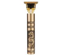Chiyyak Ensemble de Tondeuse à Cheveux électrique Retro Craft avec Poignée Dragon Phoenix Dorée, Adaptée à la Coupe de la Barbe et des Favoris, Tondeuse en Acier Inoxydable pour Cheveux Rugueux et