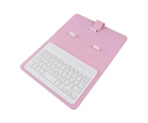Chiyyak Étui Compact avec Support pour Clavier Bluetooth, pour Téléphones de 4.5 à 6.8 Pouces, Portefeuille Résistant aux Rayures, Plateau Amovible (Rose)