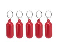 Chiyyak Flotteur de n Plastique, 5 Pièces Porte-clés Flottant avec Porte-clés en Acier Inoxydable pour la Natation Plage Sports Nautiques Kayak Pêche Bateau (Rose)