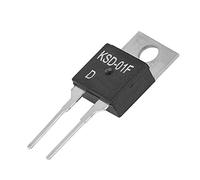 Chiyyak Interrupteur Thermostatique JUC-31F/KSD-01F avec Haute Résistance D'isolation pour Alimentation électrique, 220 VAC, 1 X Interrupteur (D50℃)