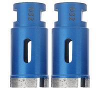 Chiyyak Jeu de Forets pour Marbre Bleu Robuste, Scie Cloche à Perçage Rapide pour Granit, Carreaux de Céramique, Béton pour Professionnels 32mm 2 Pièces